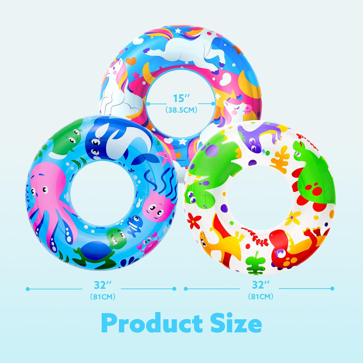 JOYIN Donut Pool Float 32” - Animal - image 3