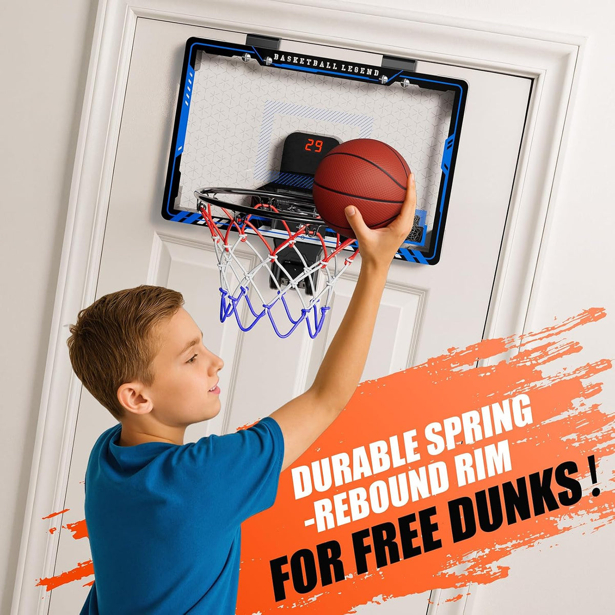 Indoor Basketball Hoop with Auto Scoring - Basketball Hoop with Projected Court - image 4