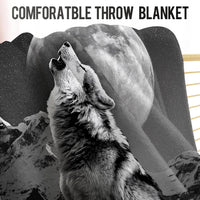 Levens Black Cat Blanket, Cozy Cats Blankets for Cat Lovers 60"x50" Soft Plush Black Cats Gifts - Howling Wolf Blanket Black / 50"x60" - image 4