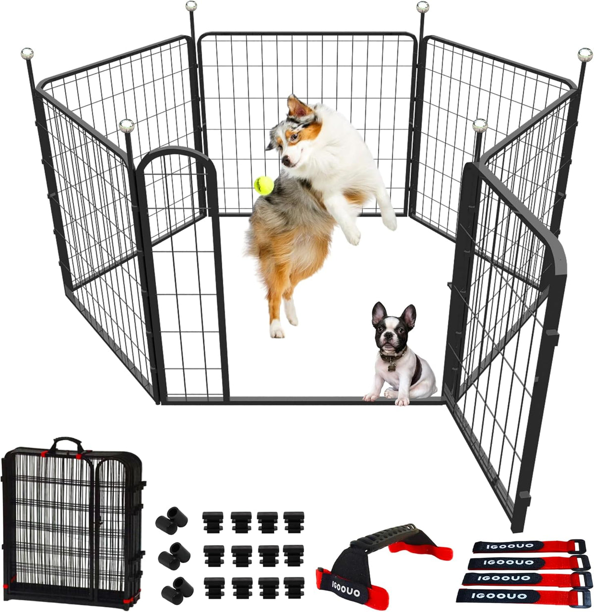 Dog Play Pen Indoors/Outdoor - 6 Panels / 32'' High
