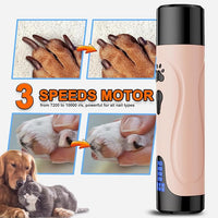 YABIFE Dog Nail Grinder, Dog Nail Trimmers and Clippers Kit, Super Quiet, Rechargeable, for Small Large Dogs Cats Toenail Claw Grooming,3 Speeds