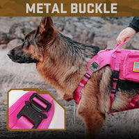 Forestpaw Tactical Dog Harness for Large Dogs, Military, L - M:Chest 22-35",Fit 30-80lbs / Hot Pink - image 2