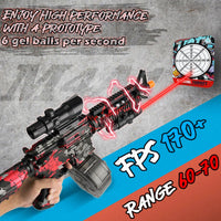 Large Electric Gel Splat Blaster, Automatic and Manual with 60 - Red - image 2