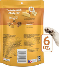 Purina Friskies Cat Treats, Party Mix Cheezy Craze Crunch - (Pack of 6) 6 oz. Pouches