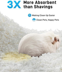 BUCATSTATE Hamster Bedding 15L, 99% Dust-Free Paper Bedding - White / 70L - image 3