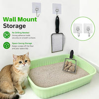 2 Pack Cat Litter Scoop with 3.8mm & 5mm Mesh - image 4