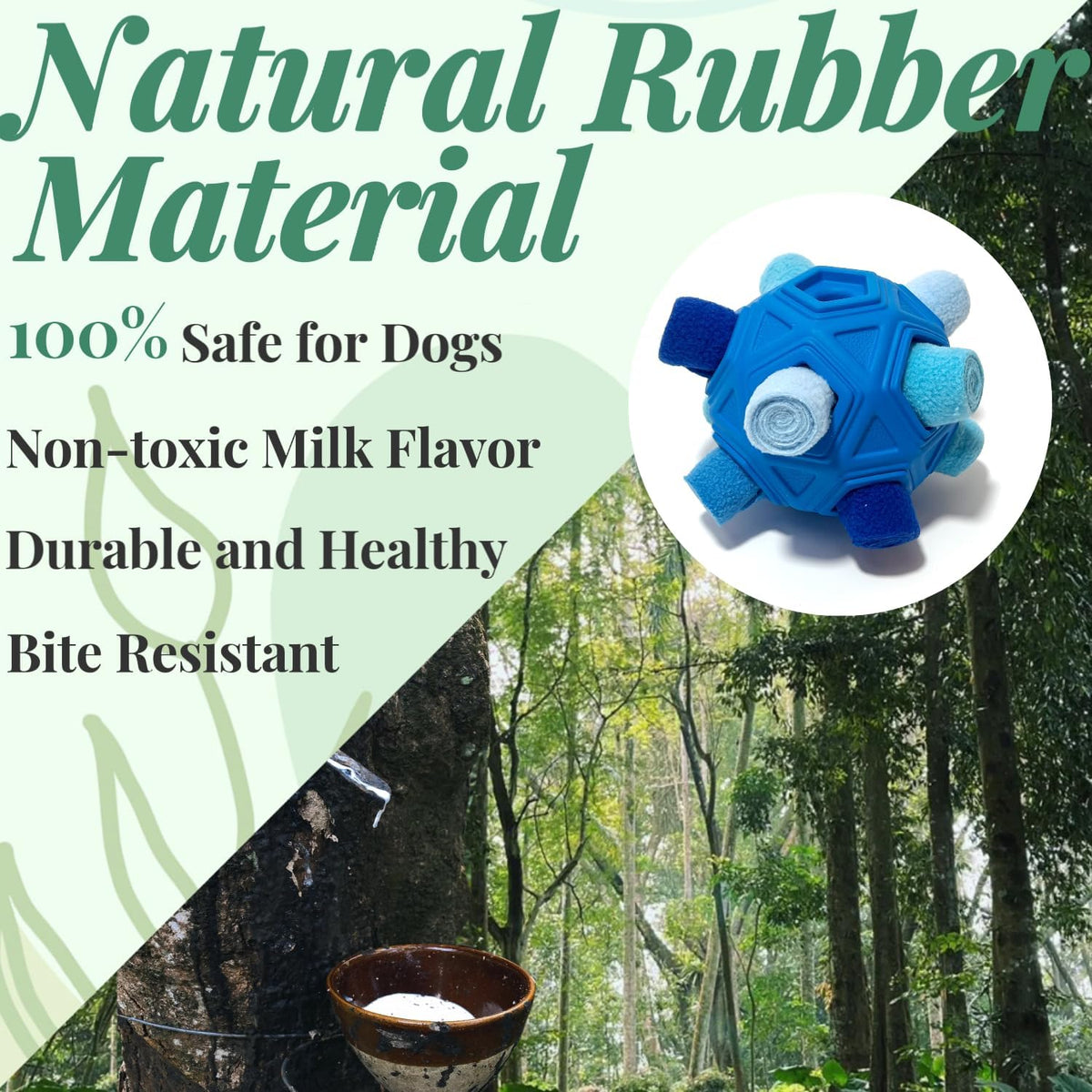 Interactive Snuffle Ball for Dog Toys Unbreakable Upgrade Ball Toy – Essentials for Dogs - Blue - image 2