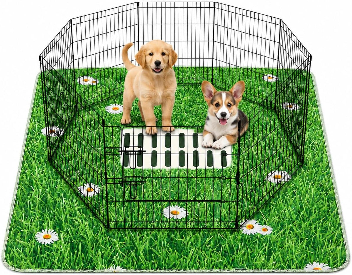 Aitmexcn Washable Pee Pads for Dogs, 24''x36'' - Green / 31*36''-2pcs