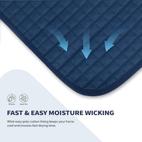 Tackmore Western Saddle Pad Breathable, Shock-Absorbing Saddle Pad