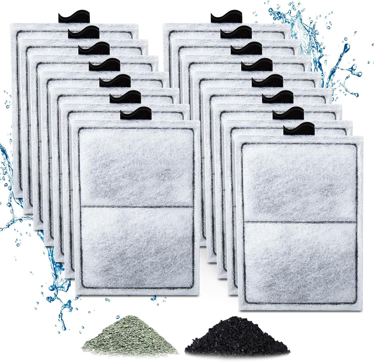8 Pack PF-L Filter Cartridges Compatible with Top Fin Silenstream PF20 - 15 packs