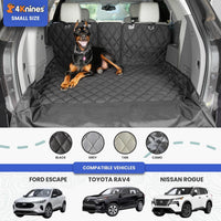 4Knines SUV Cargo Liner for Dogs, Fold Down Seats, Black Large – Essentials for Dogs - Black / Small - image 2