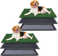 FluffyDream Dog Grass Pad with Tray - 20“X30”X2