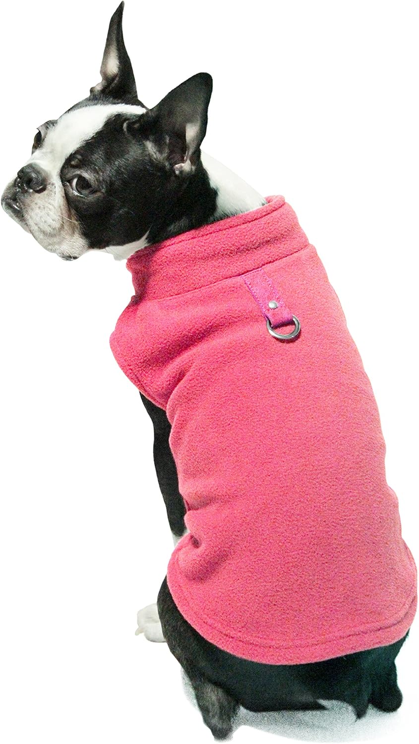 Gooby Fleece Vest Dog Sweater - Rosado / X-Small (Around 4-lb) (Pack of 2) - image 2