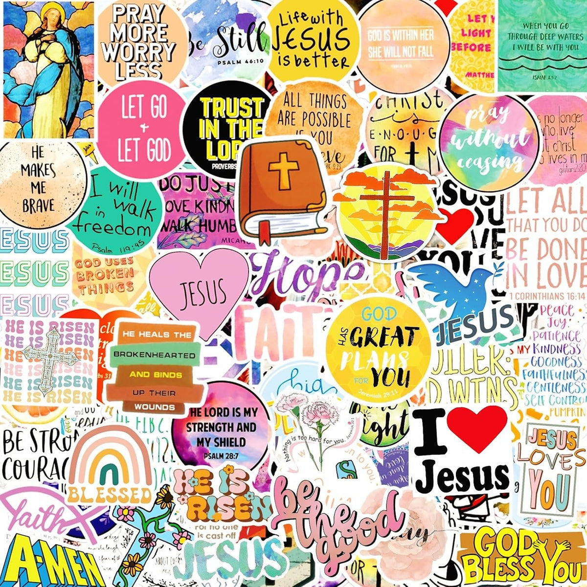 150 Sheets Halloween Stickers for Kids - Christian Stickers 120Pcs
