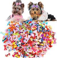 Small Dog Hair Bows with Rubber Bands for Small Medium Dogs – Essentials for Dogs