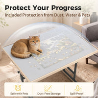 BuilderButler Puzzle Table 1500 Pieces with Wheels - Wooden Frame / Large - image 4