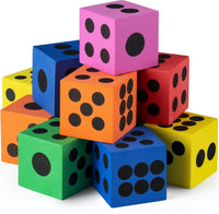 Foam Dice Set, Bulk Pack of 36, Use for Kids, Classrooms - 12-Pcs