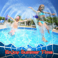 Non Slip Splash Pad for Kids and Dogs 67'' Extra Large Splash Pad – Fun for Kids & Family - Red / 67'' - image 3