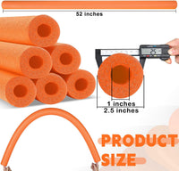 Hanaive white foam pool noodles, 6 pack, 52 inches long with hollow centers - view 23