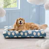 LE SURE Cute Aesthetic Dog Bed for Crate - 44.0"L x 32.0"W x 4.0"Th / Blue - image 3