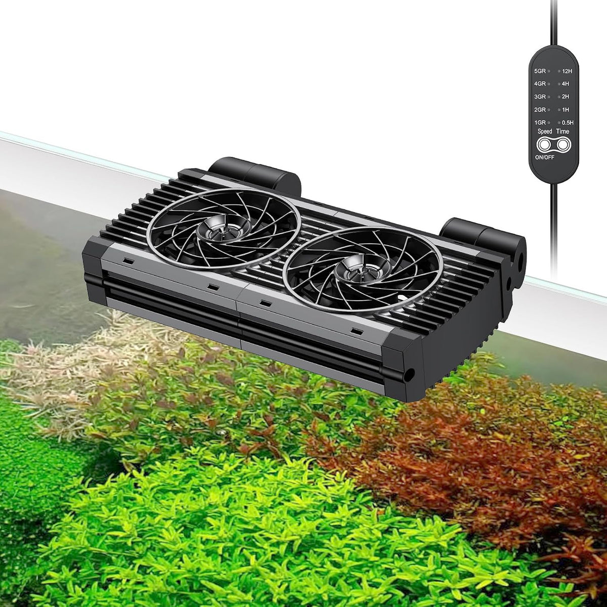 Pawfly Aquarium Chiller Fan, Quiet Aquarium Fan for Axolotl Tank - 2 Fans