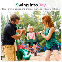 DECORLIFE Toddler Swing, Baby Swing Outdoor - Green - 1 Pack - image 3