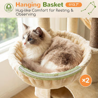 Globlazer Z78 Heavy Duty Cat Tree for 20lbs Large Adult Cats - Beige / 54 inch - image 4