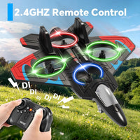 4DRC V32 Foam Remote Control Airplanes RC Planes for Kids Adults - Red-2 Batteries - image 4