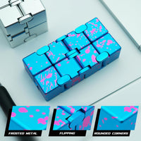 DOLASEV silver metal infinity cube fidget toy made of zinc alloy - view 10