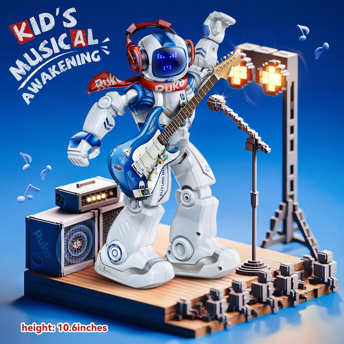 Ruko 6088 Robot Toys for Kids, Programmable - Blue-updated - image 2