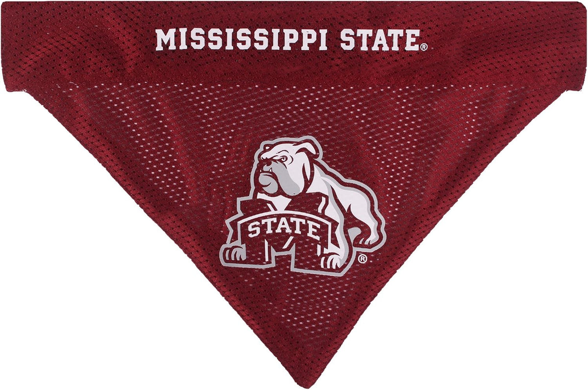 Pets First Collegiate Pet Accessories, Reversible Bandana - Small/Medium / Mississippi State Bulldogs - image 3