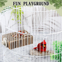 Skyygemm 2 Pcs Bird Toys Parrot Perch Stand Cage Accessories - Small - image 2