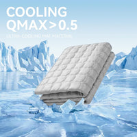 FunFurry Cooling Mat for Dogs，59"X40" Extra Large Pet Pad，Q-Max>0.5 - Light Grey / 36" x 27"（L） - image 2