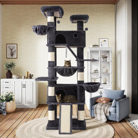 SHA CERLIN 81in Multi-Level Tall Cat Tree Tower for Indoor - Dark Grey - image 3