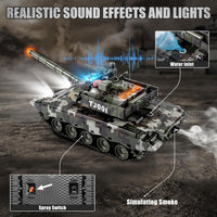 Supdex 1/24 RC battle tank set, M1A2 and Leopard II tanks with remotes - view 13
