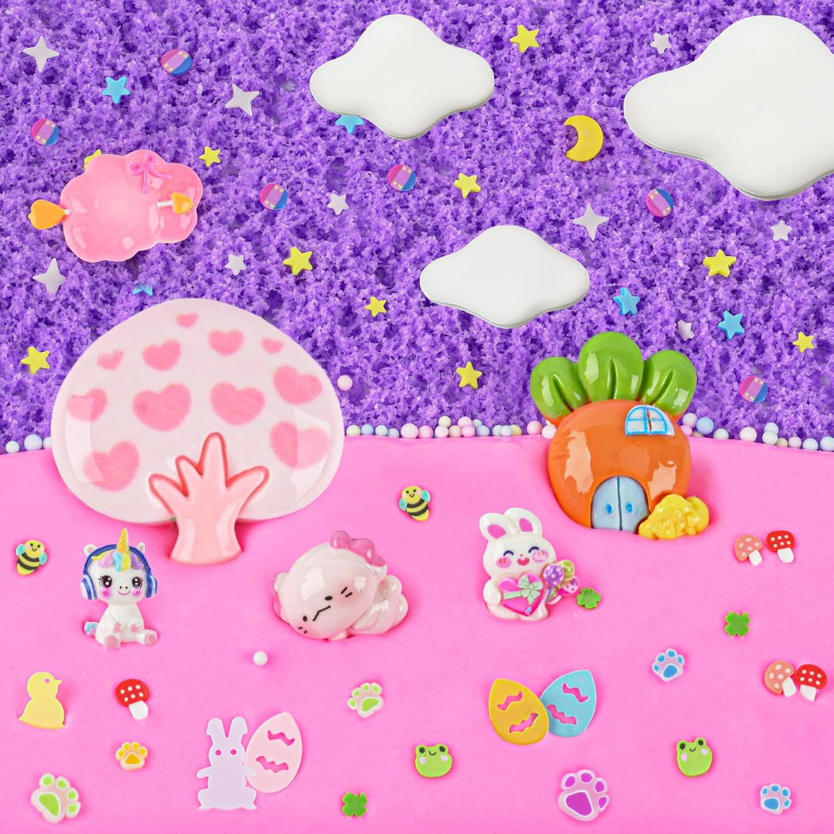 6 Pack Halloween Slime Kit, Cloud Butter Slime for Girls Boys – Fun for Kids & Family - Pink Dreamy Unicorn - image 2