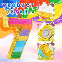 Rainbow Number 5 Pinata for 5th Birthday Party Decorations - 7 - image 2