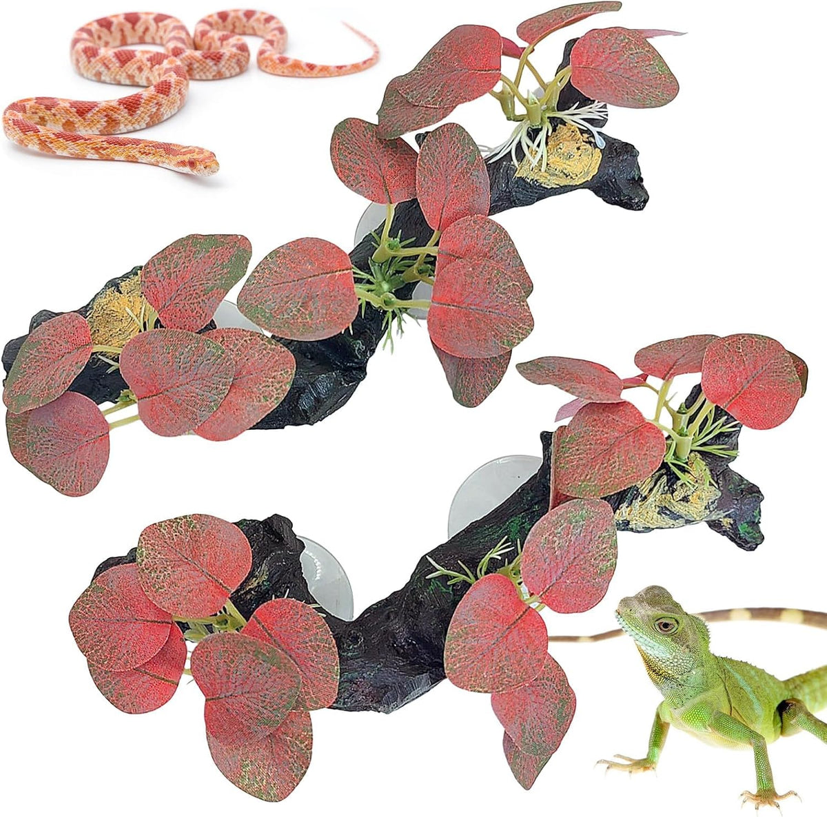 2 PCS Reptile Corner Branch - Red