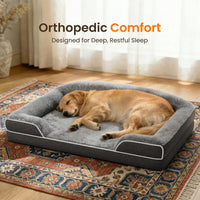 Orthopedic Dog Bed for Extra Large Dogs - Dark Grey / 45.0"L x 30.0"W x 7.5"Th - image 3