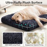 JOEJOY Large Dog Bed Crate Pad - 44.0"L x 32.0"W x 4.0"Th / Dark Grey - image 2