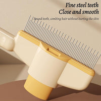 2 Pcs Brush for Cats, brush Cat Comb, Avatore brushs-Removes Fur & Relieves Pain, Upgrade Dog and Cat Hair Removal with Release Button, Multi-function Grooming Brushs for Short&Long Cats