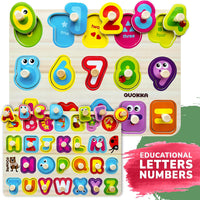 8 Wooden Puzzles for Toddlers 1-3 - Set of 6 - image 3