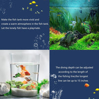 onesimcr Floating Fish Tank Decorations, Aquarium Decorations - Dark Green - image 4
