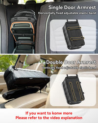 PETSFIT Center Console Dog Car Seat with Adjustable Seat-Rail Anchor - Black / Small - image 4