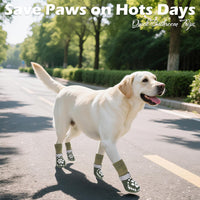 Anti Slip Dog Socks to Prevent Licking Paws with Grippers Black – Essentials for Dogs - Mixed Green / X-Small - image 3