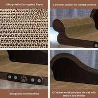 Cat Scratcher Couch Cat Scratching Bed Large Cat Scratcher Bed Cat Lounge Bed Scratching Pad for Indoor Cats