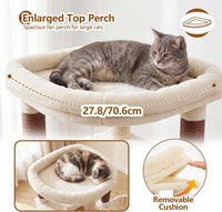 Heybly 53.1" Corner Cat Tree for Large Cats - Beige / 53 inch - image 2