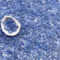 BXI 2.2 Lbs Small Aquarium Substrate Gravel Sand - Multicolored Light Blue / 2.2 lbs, 0.12''-0.24''(Small)