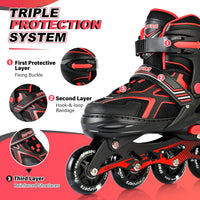 2PM SPORTS Adjustable Inline Skates for Kids, Youth and Adults – Fun for Kids & Family - B Red / Medium - Big Kid (13C-4 US) - image 3