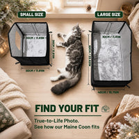 Tailtastic Weather Outdoor Cat House - BLACK / L - image 3